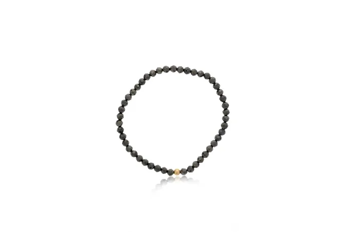 Dee Berkley Pyrite Bead Bracelet in 14kt Gold Filled (4mm beads)
