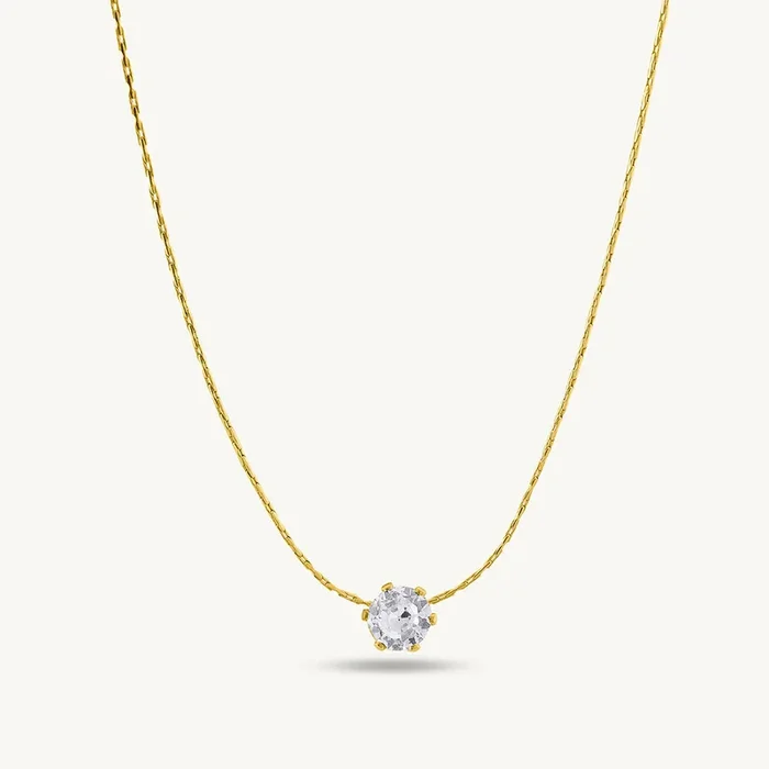 Delicate Diamond Studded Necklace