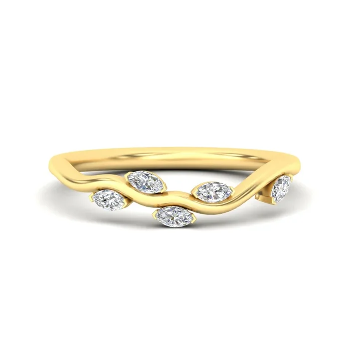 Delicate Vine Wedding Band