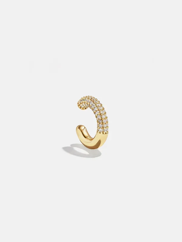 Demi 18K Gold Ear Cuff – Gold/Pavé