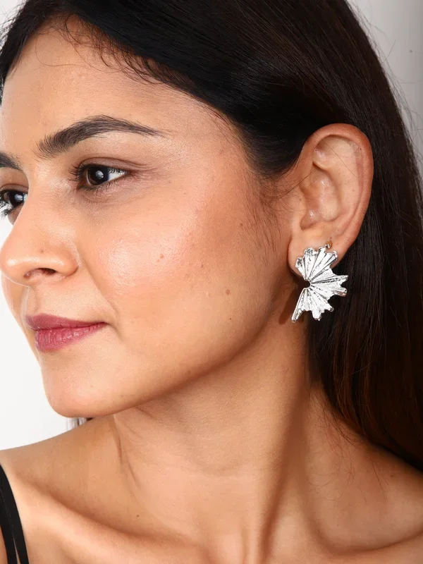 Demi Thunder Silver Statement Earring