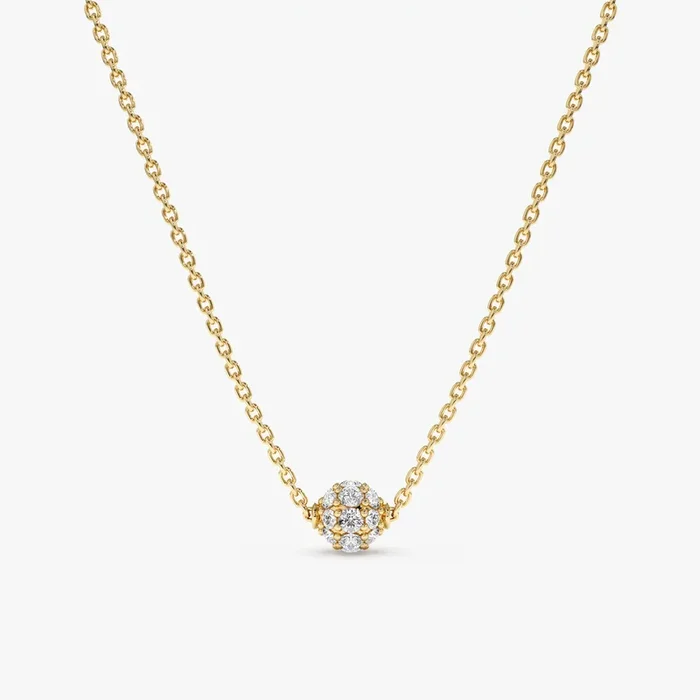 Diamond Ball Necklace, Olivia