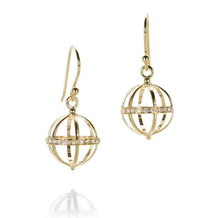 Diamond Cage Earrings