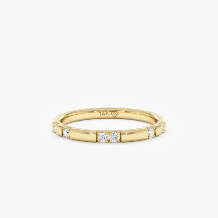 Diamond Dot-Dash Ring, Lab Grown Diamonds,Honora
