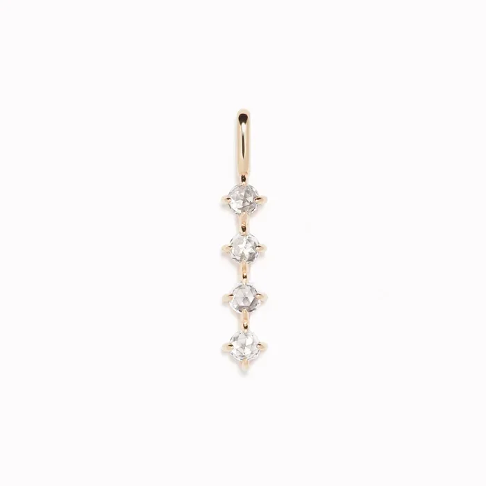 Diamond Drop Pendant 14k Gold