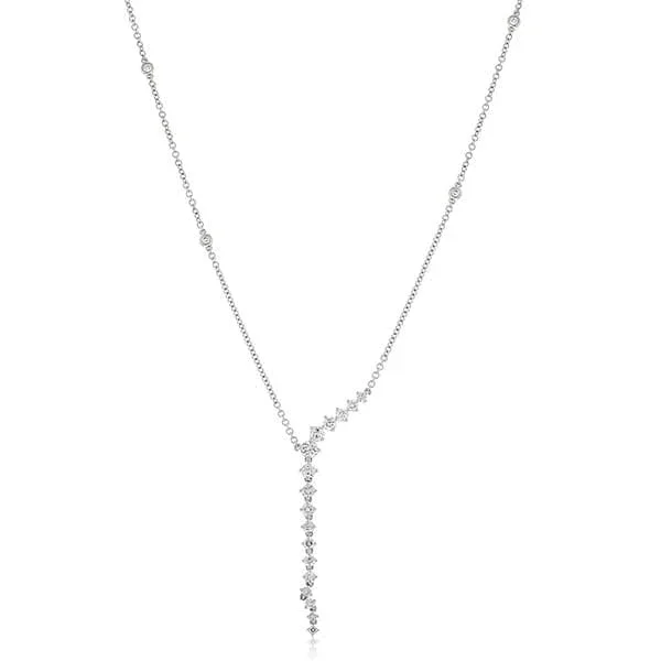 Diamond Drop Y Necklace