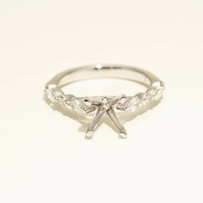 Diamond Engagement Ring Setting in Platinum (5/8ct tw)