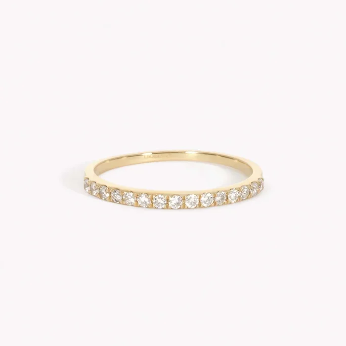 Diamond Half Eternity Ring 14k Gold – Annalise
