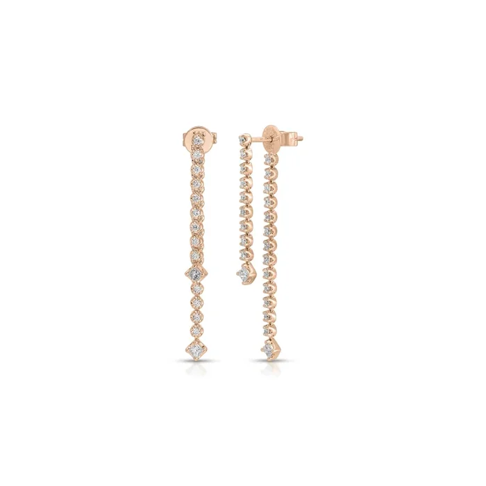 Diamond Kate Fringe Earrings