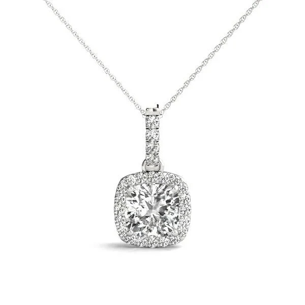 Diamond Lab Grown Halo Pendant