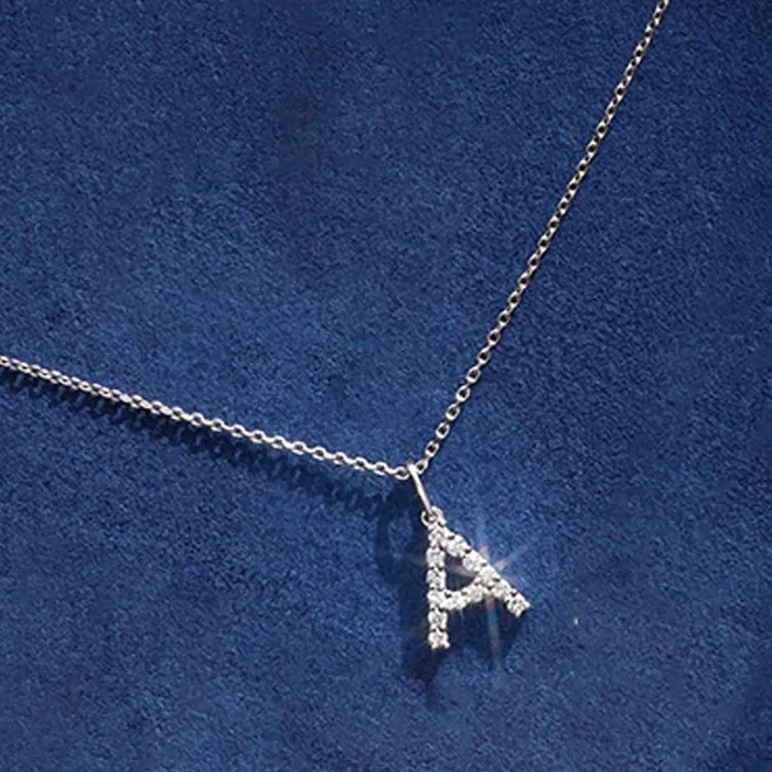 Diamond Letter Necklace