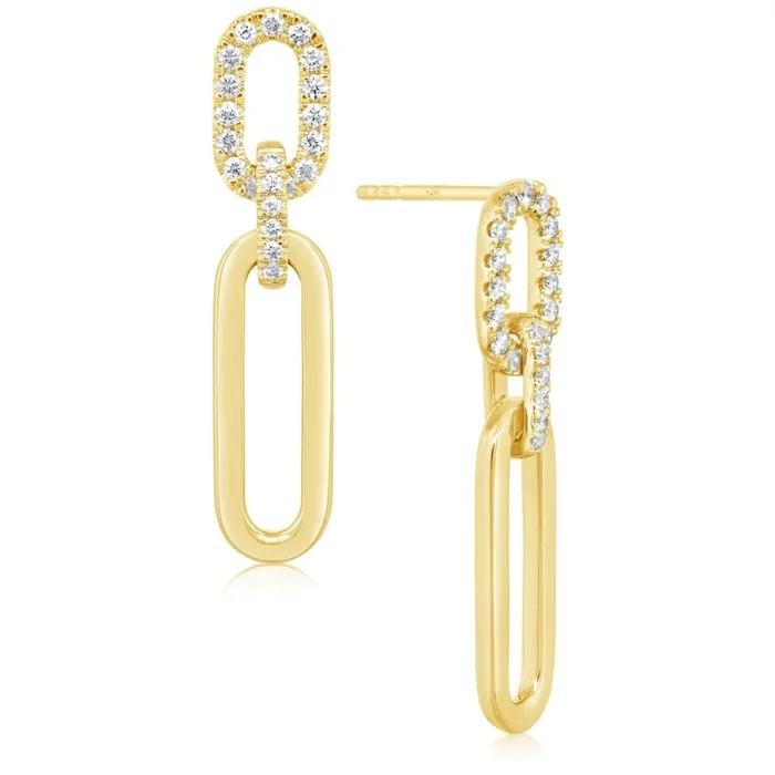 Diamond Link Earrings
