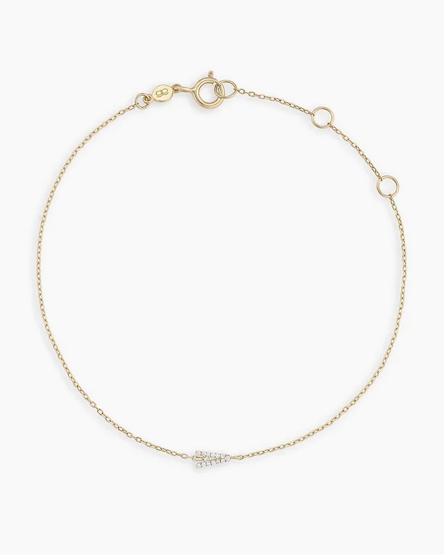 Diamond Pavé Alphabet Bracelet