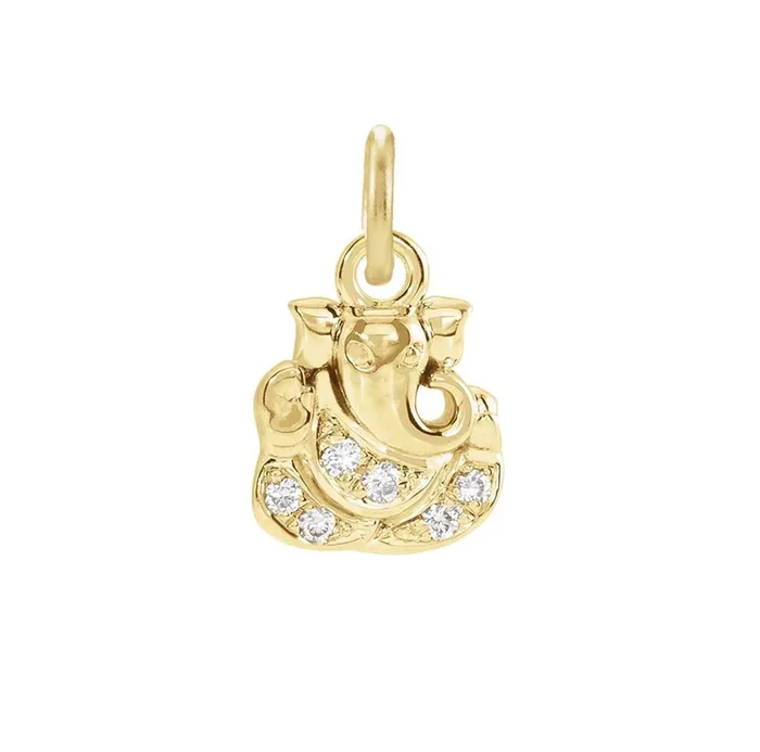 Diamond Pave Ganesha Charm
