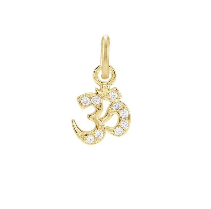 Diamond Pave Om Charm