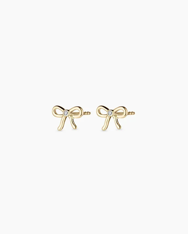 Diamond Put a Bow on it Studs