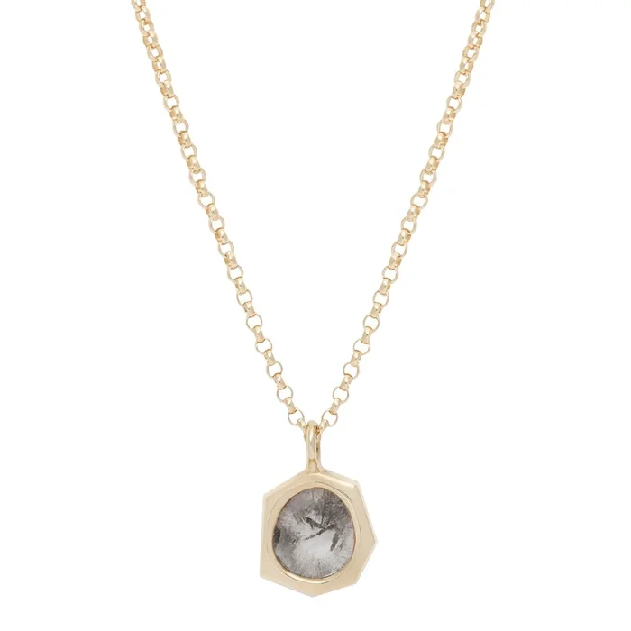 Diamond Slice Geo Necklace