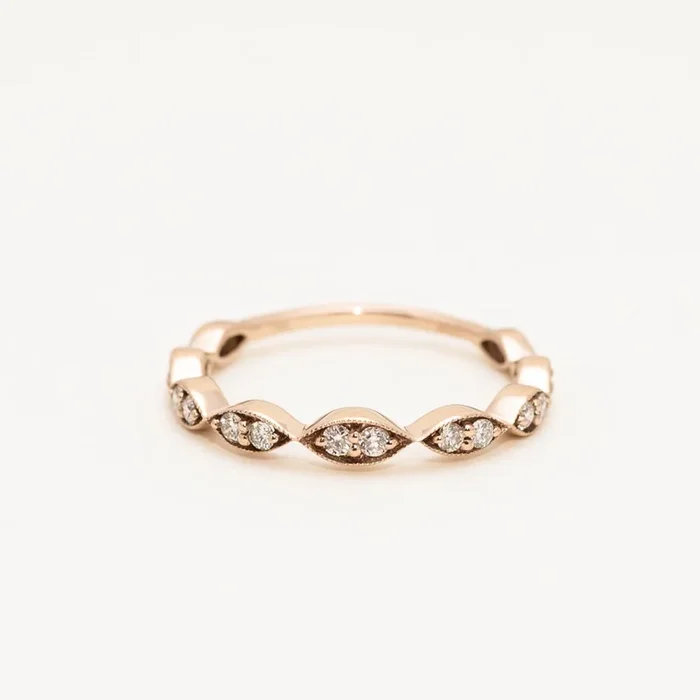 Diamond Stackable Band in 14kt Rose Gold (1/4ct tw)