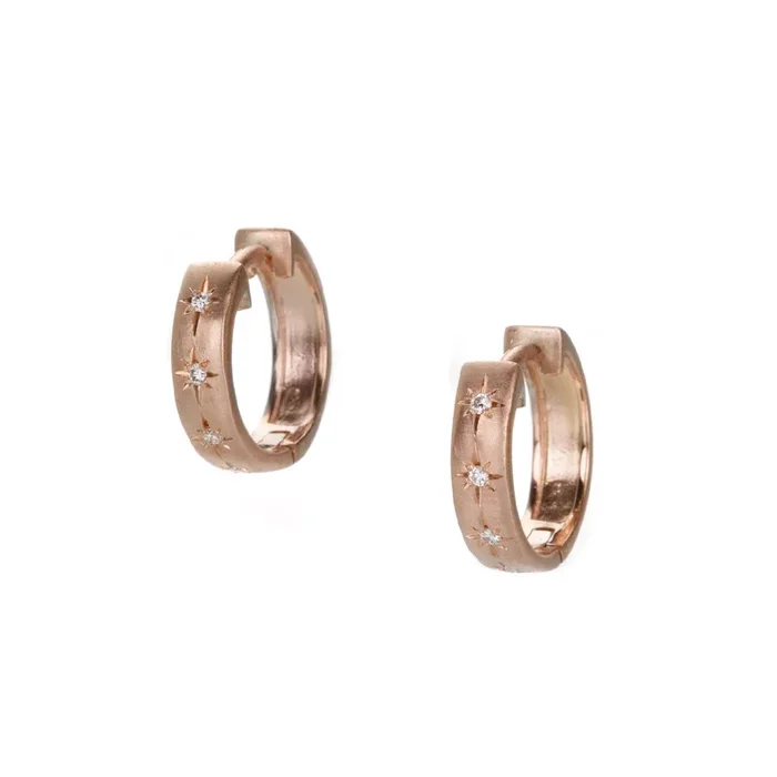 Diamond Star Hoops