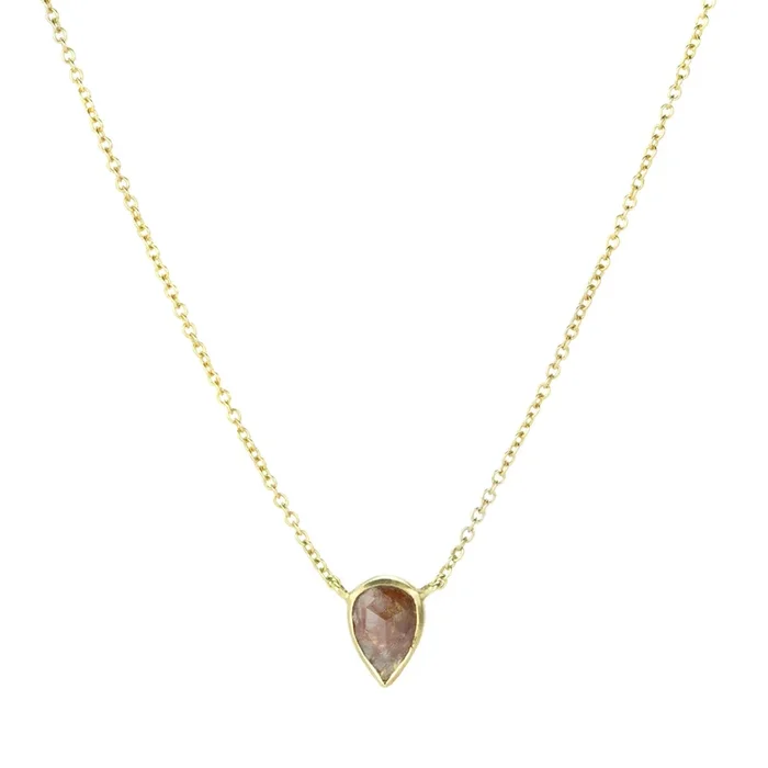 Diamond Triangle Pendant Necklace