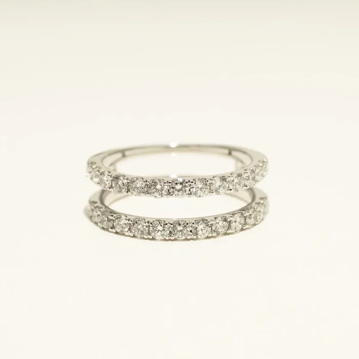 Diamond Wedding Band Insert in 14kt White Gold (1ct tw)