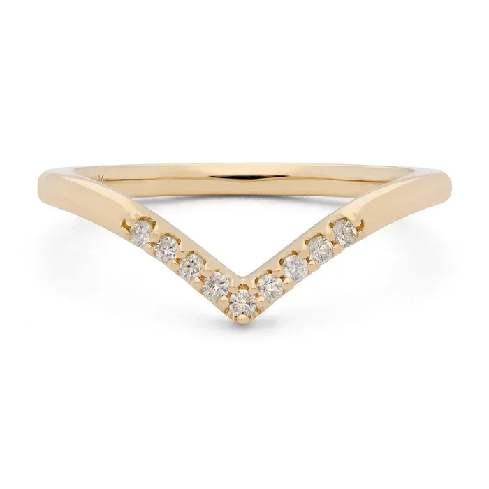 Dipped Diamond Nova Wedding Band