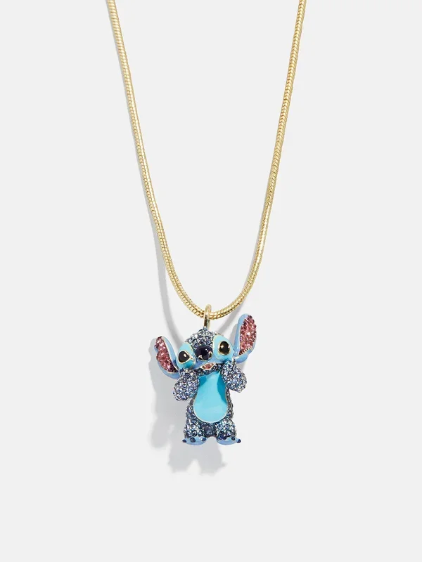 Disney Stitch 3D Pendant Necklace – Blue