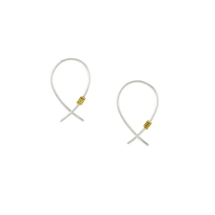 Do The Twist Earrings in Gold & Silver – Small