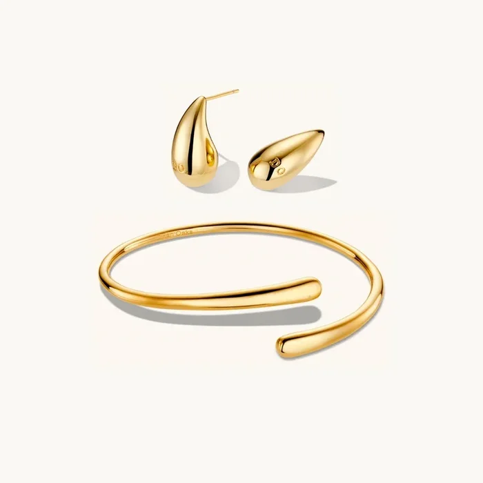 Dome Matching Set Small in Gold