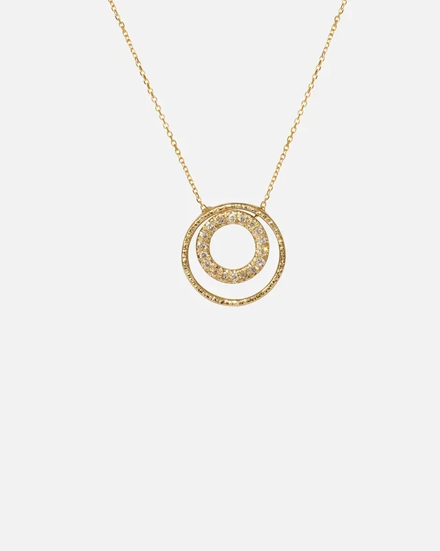 Double Circle Necklace