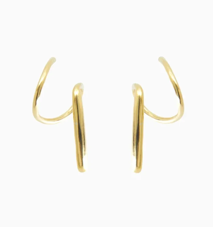 Double Hoops Earrings – Illusion Earrings