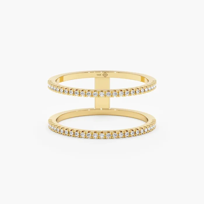 Double Line Diamond Ring, Makenna