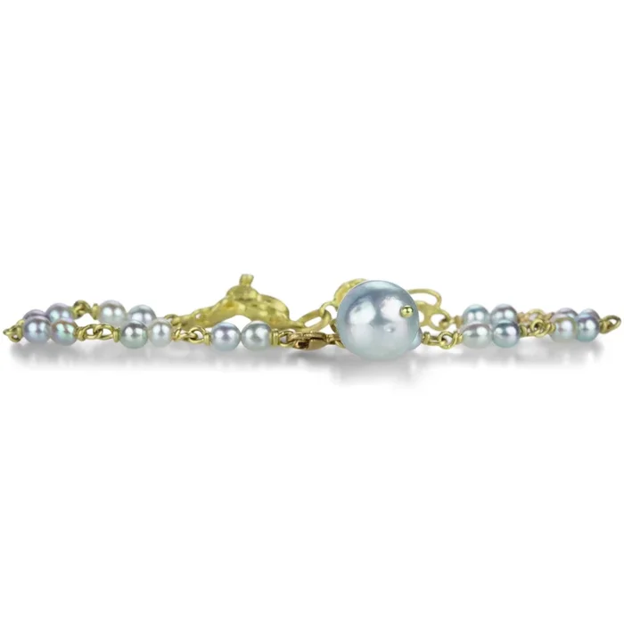 Double Octopus Akoya Pearl Bracelet