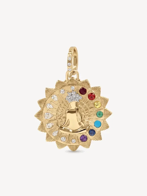 Double Sided Spiritual Woman Mandala Pendant