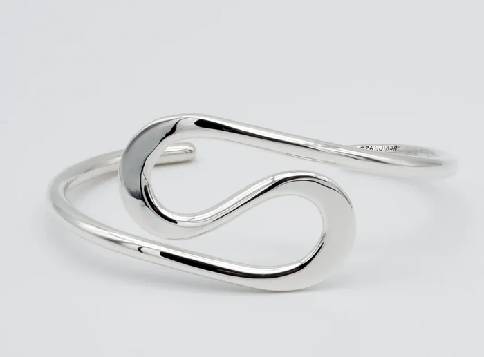 Double Wave Sterling Silver Cuff