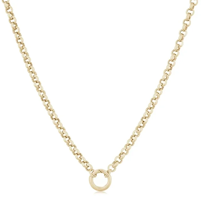 DOVES 18” Oval Rolo Charm Chain