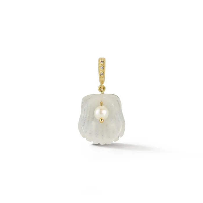 Dream Shell Pendant – Moonstone
