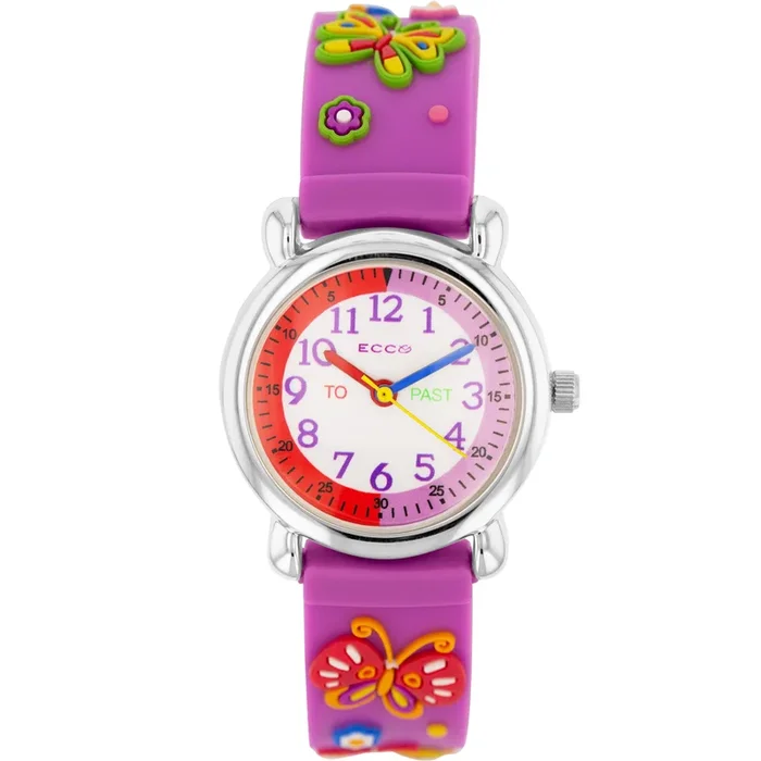 ECC Pink Butterfly Watch