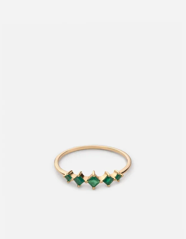 Echo Emerald Ring, 14k Gold