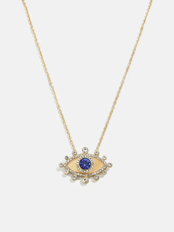 Elena Evil Eye Necklace – Gold/Blue