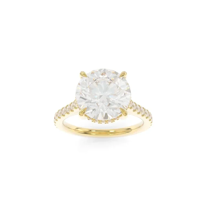 Elle Ring – 3.26ct E VVS2 Round Brilliant Lab Grown Diamond