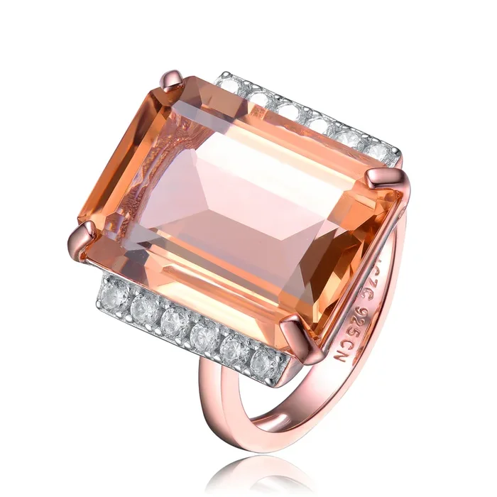 Eloise Light Peach Paris Accent Couture Ring