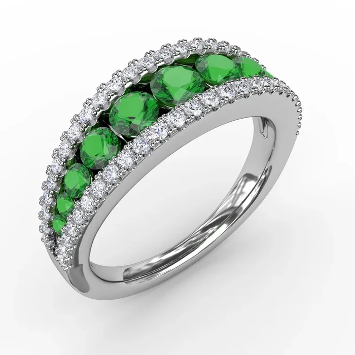 Emerald & Diamond Ring