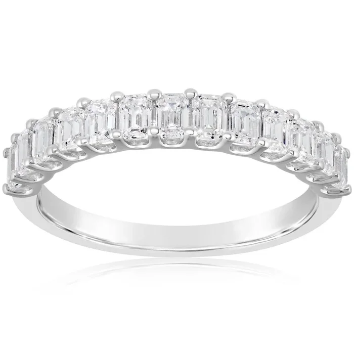 Emerald Cut Diamond Band