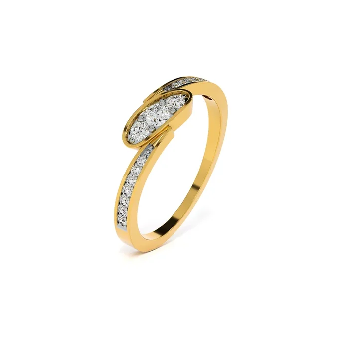 Empress Illusion 9KT Gold Lab Grown Diamond Ring