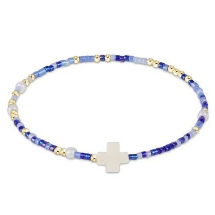 enewton 5.5″ egirl Hope Unwritten Signature Cross Bracelet – Is A Smurf’s Butt Blue?