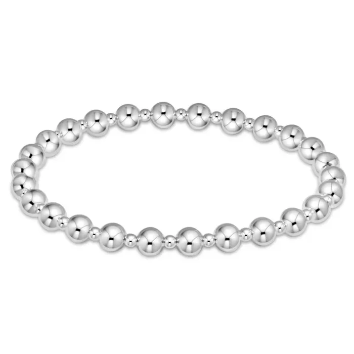 enewton 6.25″ Classic Grateful Pattern Bead Bracelet – Sterling 5mm
