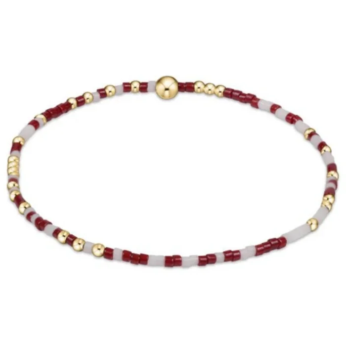 enewton 6.25″ Gameday Hope Unwritten Bracelet – Wine White