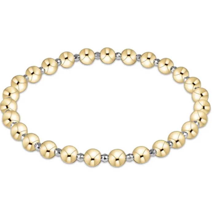 enewton 7.25″ extends Bright Silver Faceted Hematite Grateful Pattern 5mm Bead Bracelet