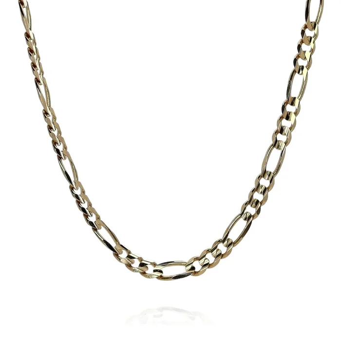 Estate 14k Yellow Gold 20″ 5.7mm Figaro Link Chain Necklace